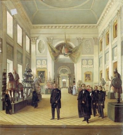 Interieur van de Wapenkamer in het Kremlin, 1844 door Nikolai Alexeyevich Burdin